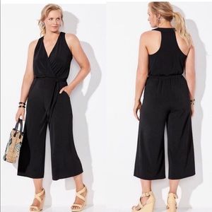 Swimsuits for All Black Ava Jumpsuit Coverup size 10/12